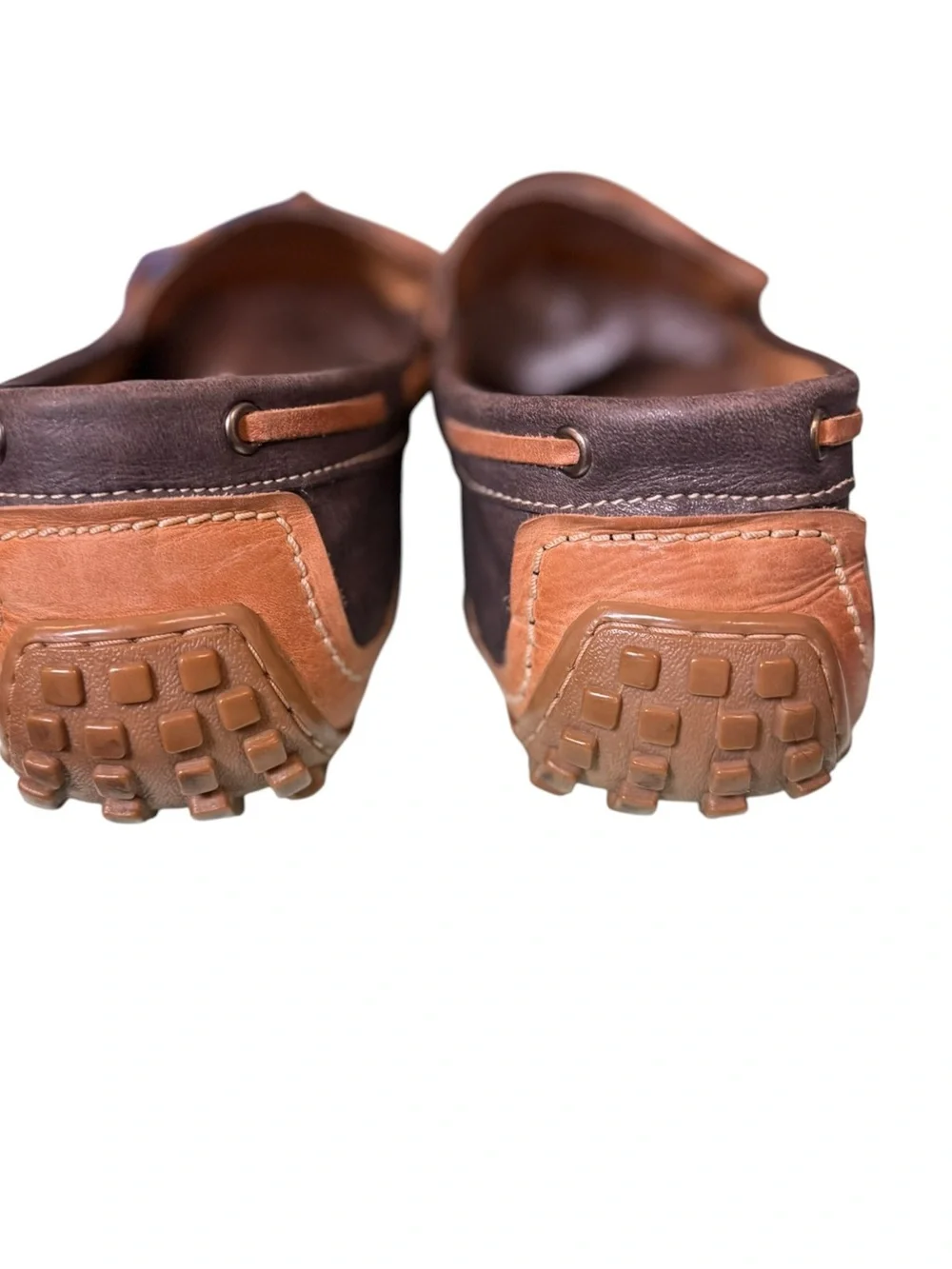 RUOSH Leather Driving Moccasin Loafers Brown UK 10 EU 44 US 11